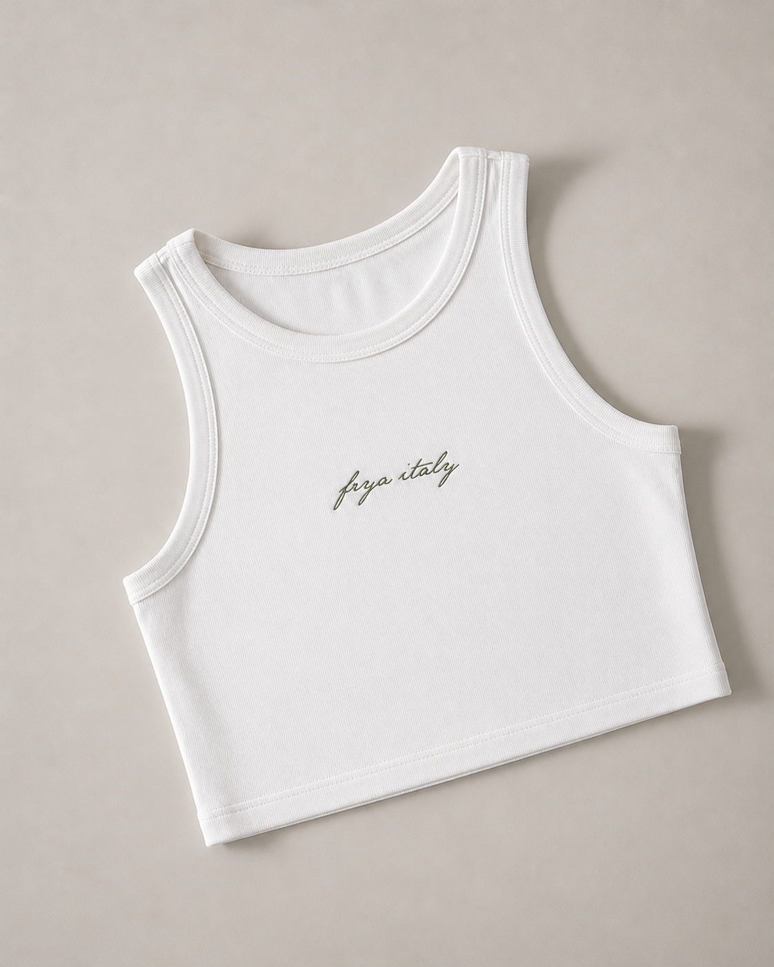 Frya Italy Essential Ribbed Crop Tank
