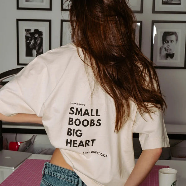 Frya Oversized Graphic T-Shirt – White