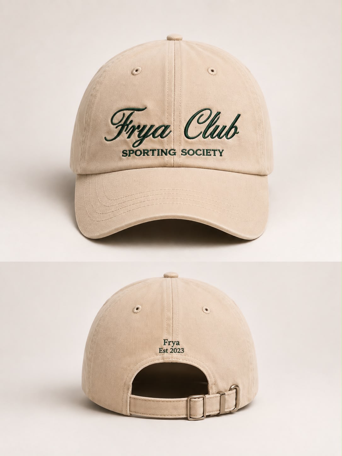 Frya Club Sporting Society Cap – Sand
