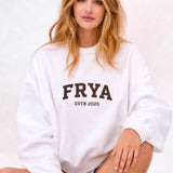 Frya ESTB 2025 Essential Crewneck Sweatshirt – White