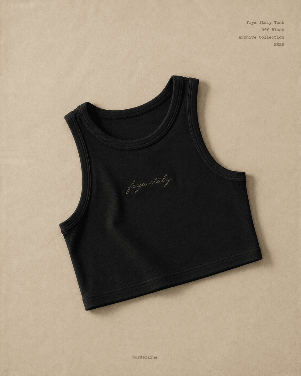Frya Italy Essential Ribbed Crop Tank