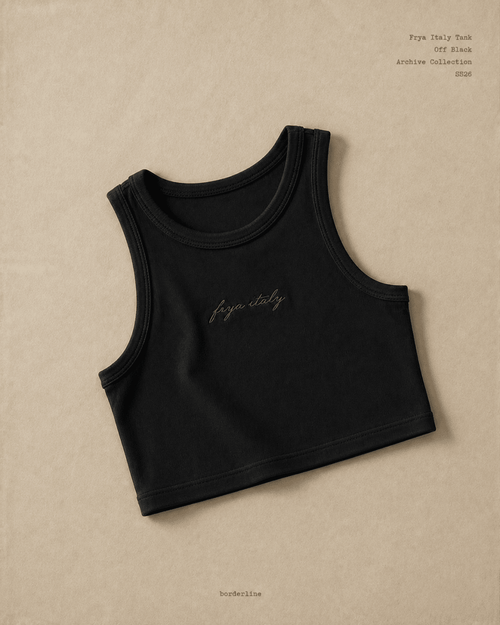 Frya Italy Essential Ribbed Crop Tank